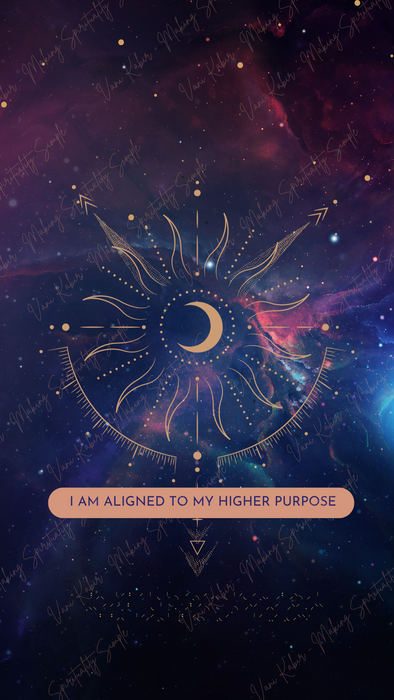 Spiritual Wallpaper - I Am Aligned to My Higher Self