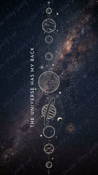 Spiritual Wallpaper - The Universe has My Back (Option-2)