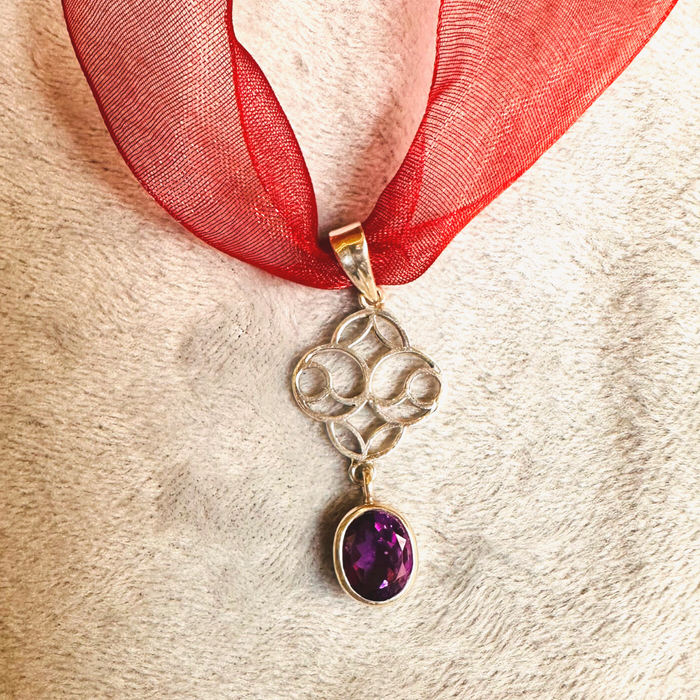 Awakening Amethyst Silver Pendant