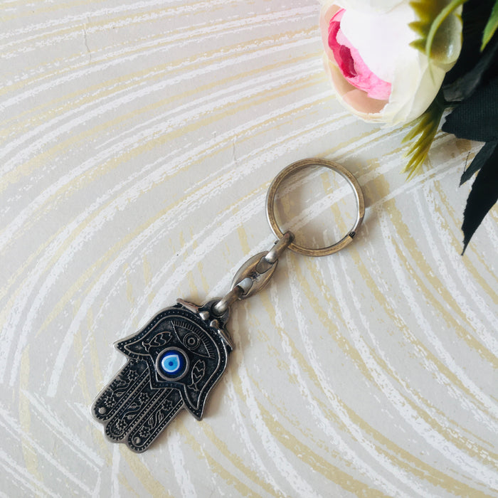 Evil-Eye Hamsa Key Chain