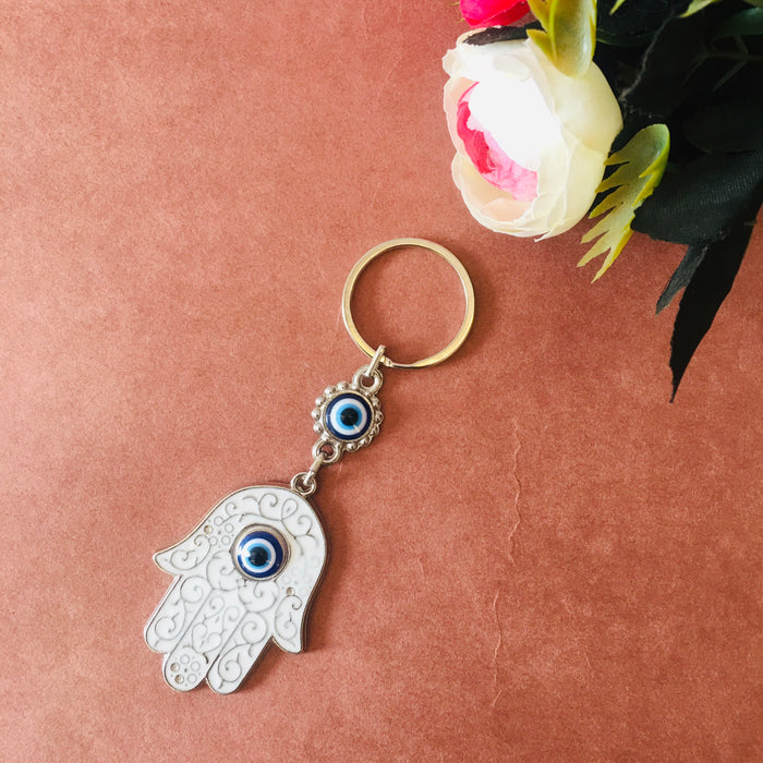 Evil-Eye Hamsa Key Chain