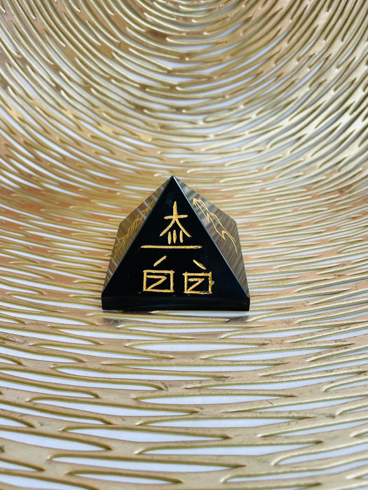 Black Tourmaline Reiki Pyramid