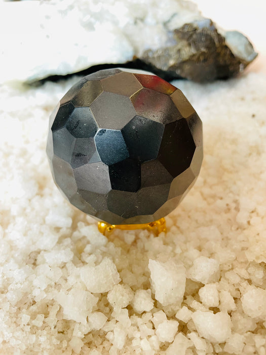 Mega Black Tourmaline Sphere ( House Protection from Evil Eye )