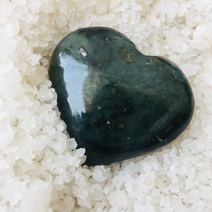 Labradorite Heart