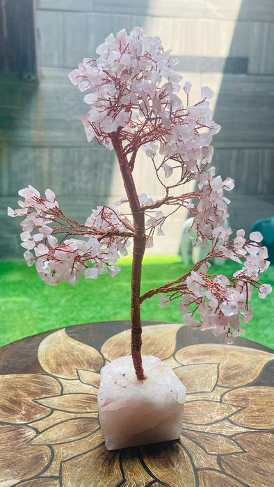 Rose Quartz Crystal Tree ( Crystal Base )